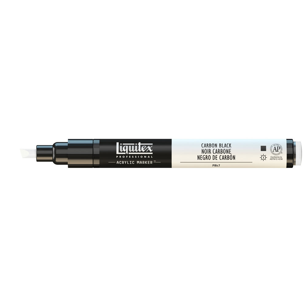 Marker akrylowy - Liquitex - carbon black, 2 mm