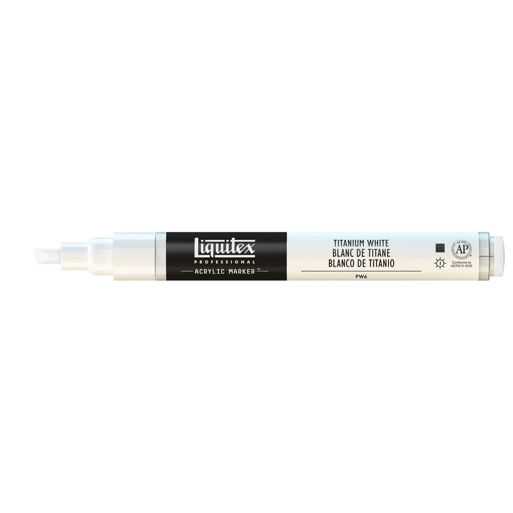 Marker akrylowy - Liquitex - titanium white, 2 mm