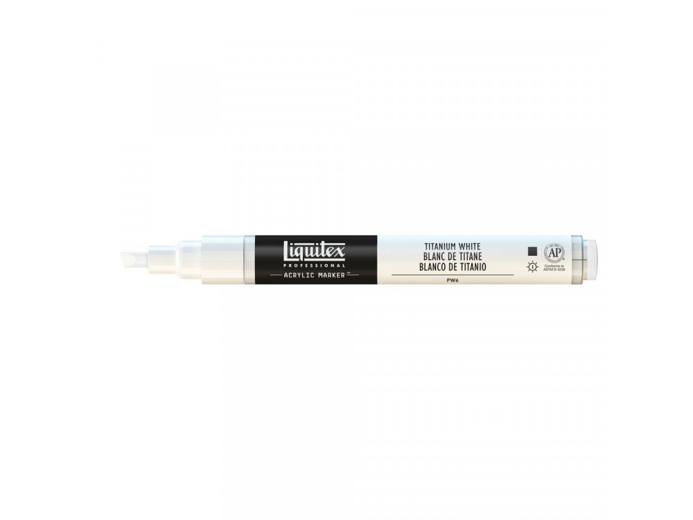 Marker akrylowy - Liquitex - titanium white, 2 mm