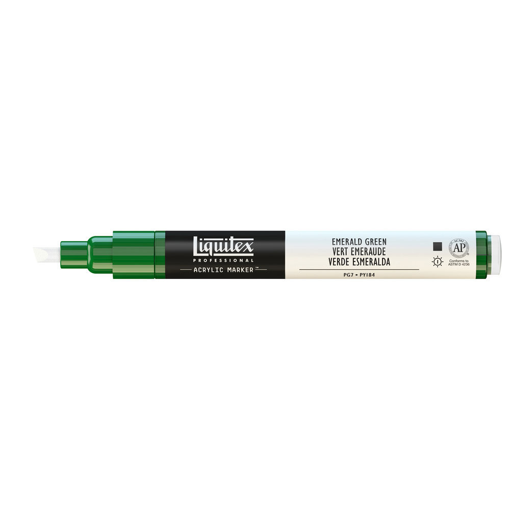 Marker akrylowy - Liquitex - emerald green, 2 mm