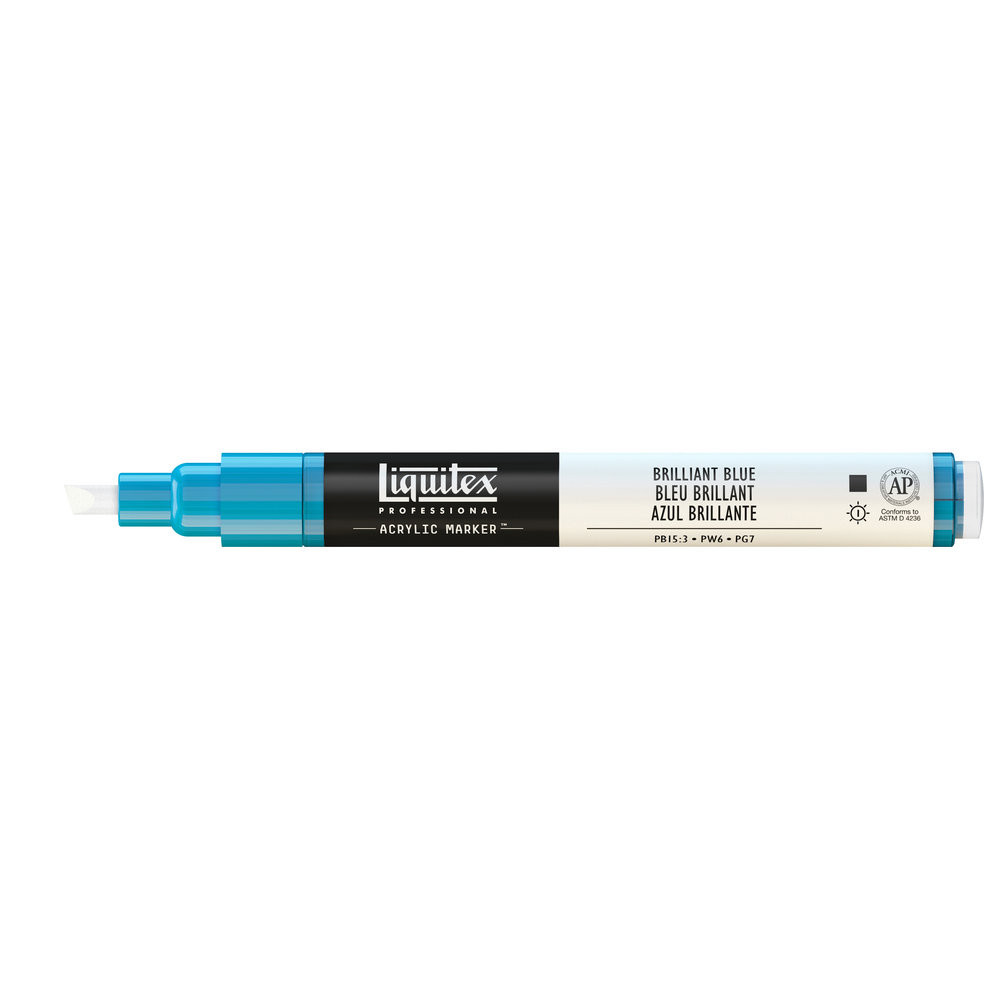 Marker akrylowy - Liquitex - brilliant blue, 2 mm