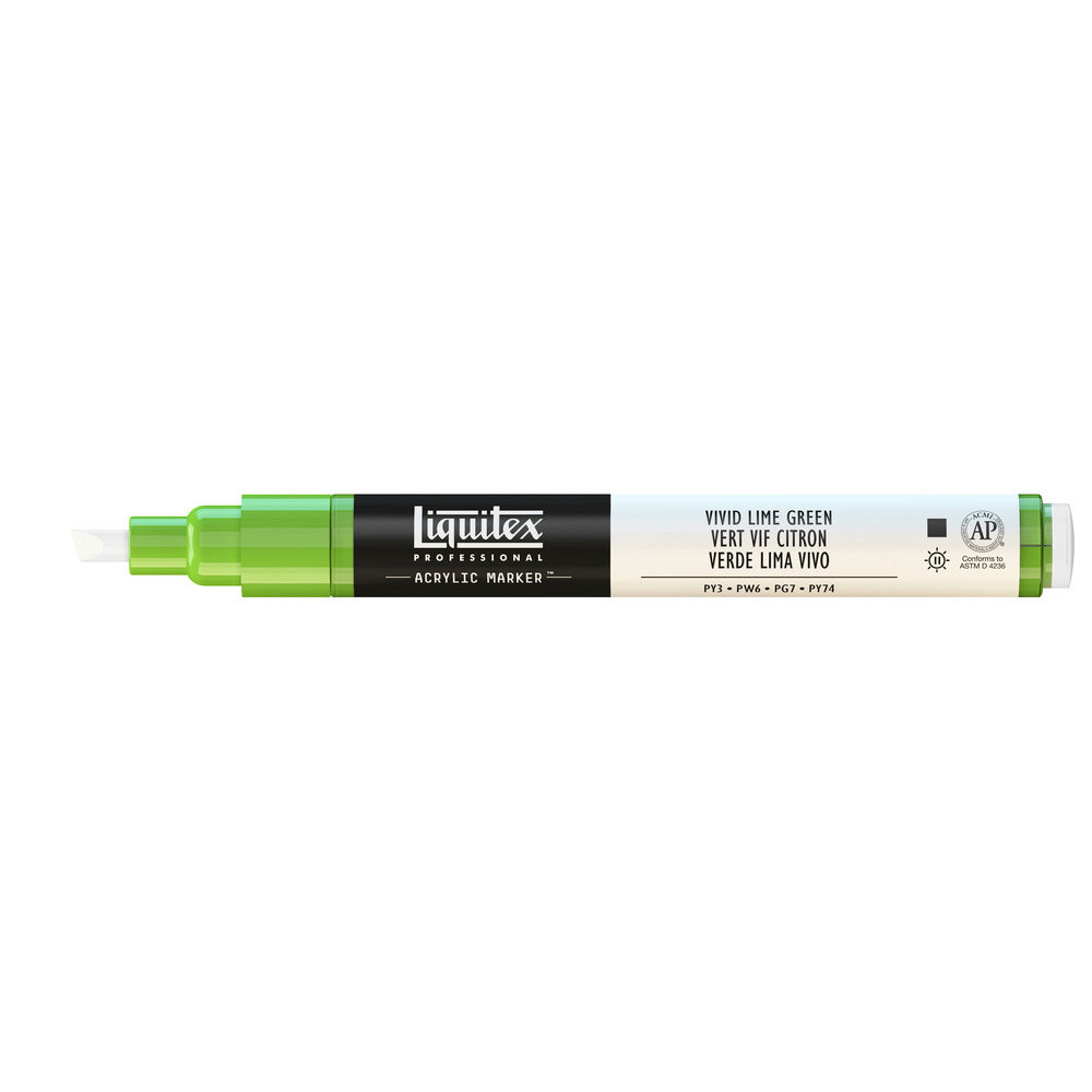 Marker akrylowy - Liquitex - vivid lime green, 2 mm