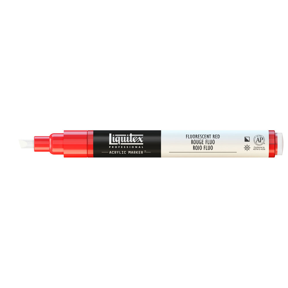 Marker akrylowy - Liquitex - fluorescent red, 2 mm