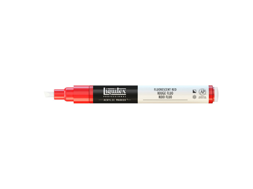 Marker akrylowy - Liquitex - fluorescent red 2 mm