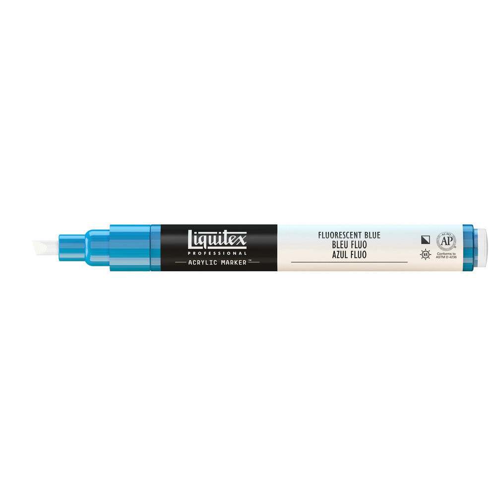 Marker akrylowy - Liquitex - fluorescent blue, 2 mm