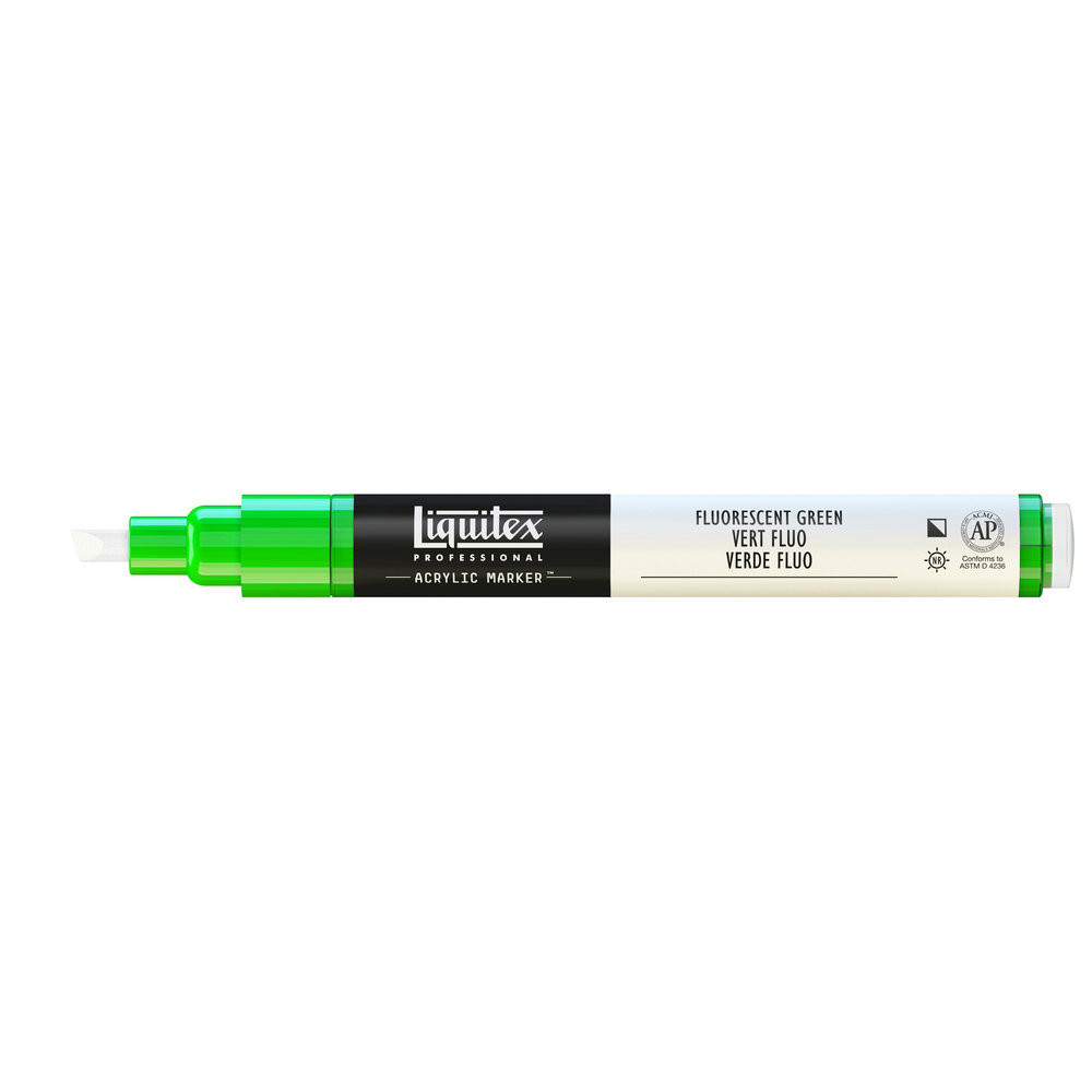 Marker akrylowy - Liquitex - fluorescent green, 2 mm