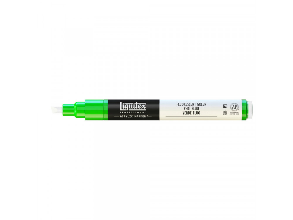 Marker akrylowy - Liquitex - fluorescent green, 2 mm