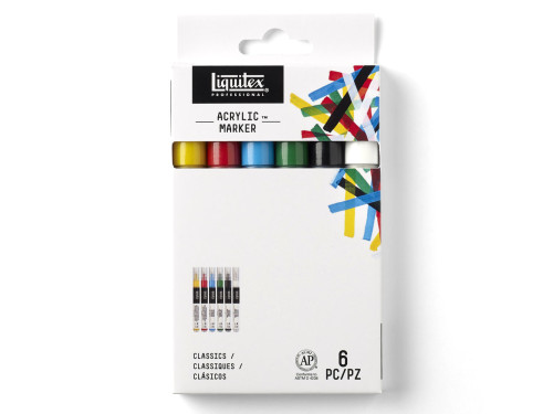 Zestaw markerów akrylowych Classics - Liquitex - 6 szt.