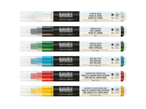 Zestaw markerów akrylowych Classics - Liquitex - 6 szt.