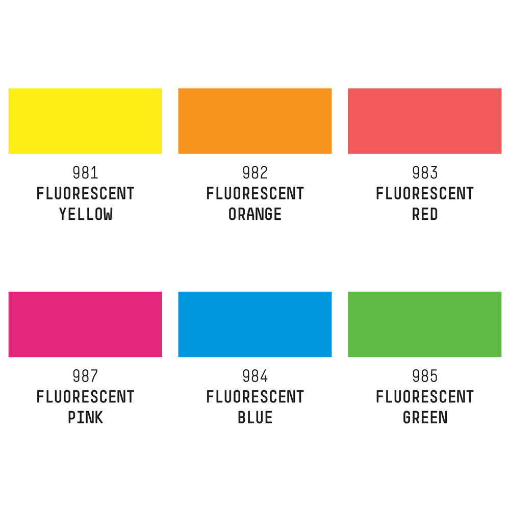 Fluorescent Acrylic Markers Set - Liquitex - 6 items