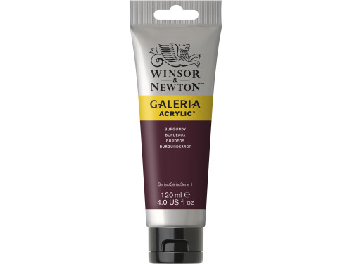 Farba akrylowa Galeria - Winsor & Newton - Burgundy, 120 ml