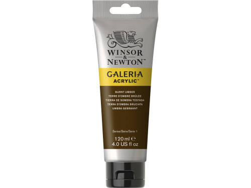 Acrylic paint Galeria - Winsor & Newton - Burnt Umber, 120 ml