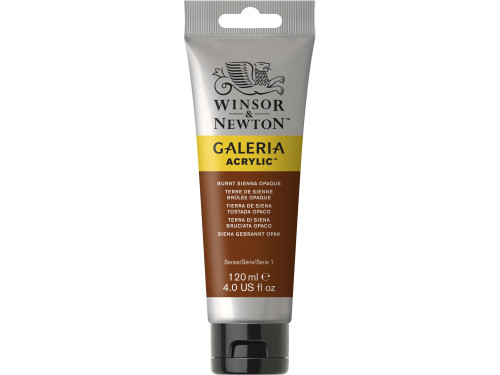 Acrylic paint Galeria - Winsor & Newton - Burnt Sienna Opaque, 120 ml