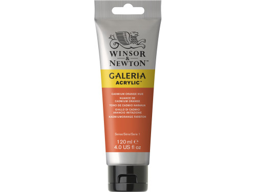 Farba akrylowa Galeria - Winsor & Newton - Cadmium Orange Hue, 120 ml