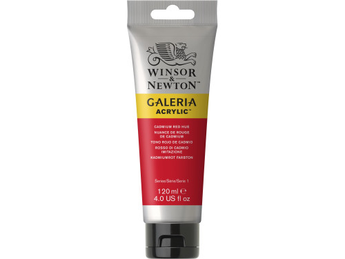 Farba akrylowa Galeria - Winsor & Newton - Cadmium Red Hue, 120 ml