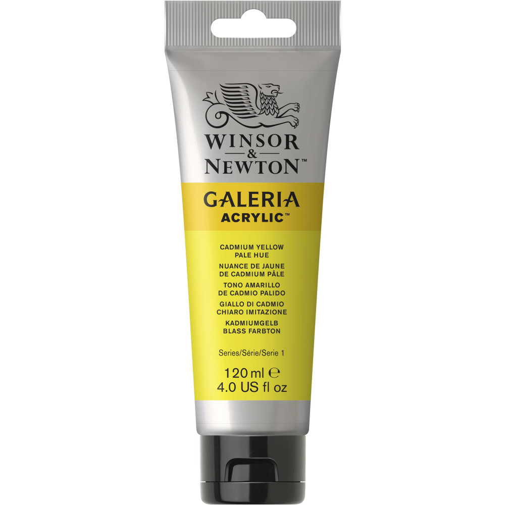 Farba akrylowa Galeria - Winsor & Newton - Cadmium Yellow Pale Hue, 120 ml