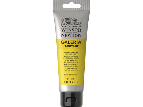 Acrylic paint Galeria - Winsor & Newton - Cadmium Yellow Medium Hue, 120 ml