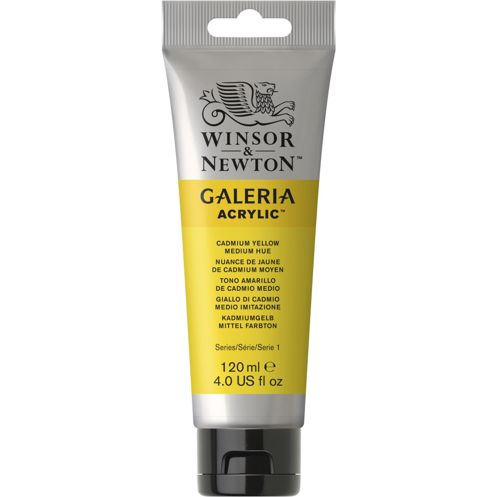 Acrylic paint Galeria - Winsor & Newton - Cadmium Yellow Medium Hue, 120 ml