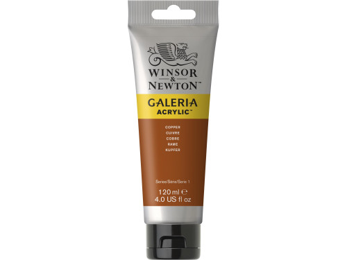 Farba akrylowa Galeria - Winsor & Newton - Copper, 120 ml