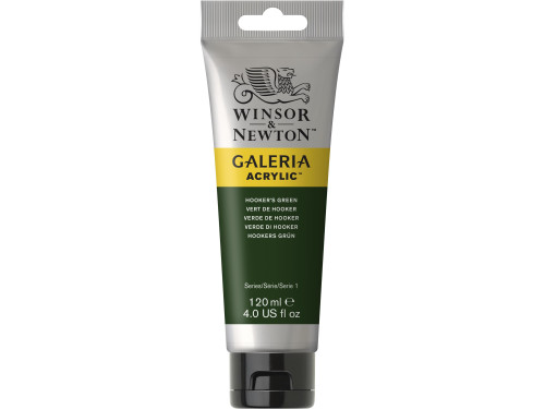 Acrylic paint Galeria - Winsor & Newton - Hooker's Green, 120 ml