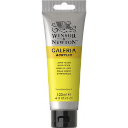 Farba akrylowa Galeria - Winsor & Newton - Lemon Yellow, 120 ml