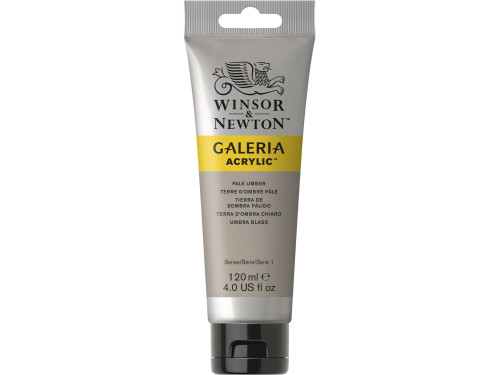 Farba akrylowa Galeria - Winsor & Newton - Pale Umber, 120 ml