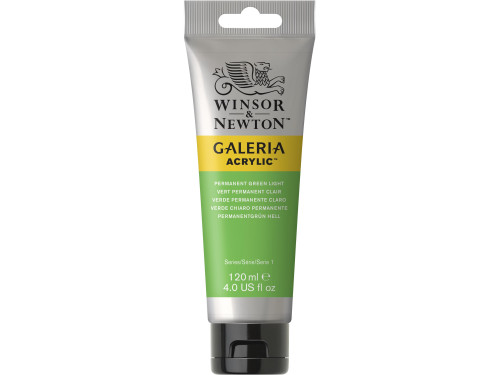 Acrylic paint Galeria - Winsor & Newton - Permanent Green Light, 120 ml