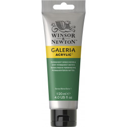 Farba akrylowa Galeria - Winsor & Newton - Permanent Green Middle, 120 ml