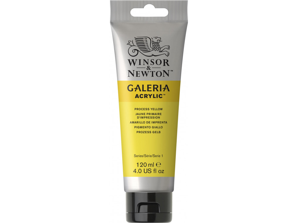 Farba akrylowa Galeria - Winsor & Newton - Process Yellow, 120 ml