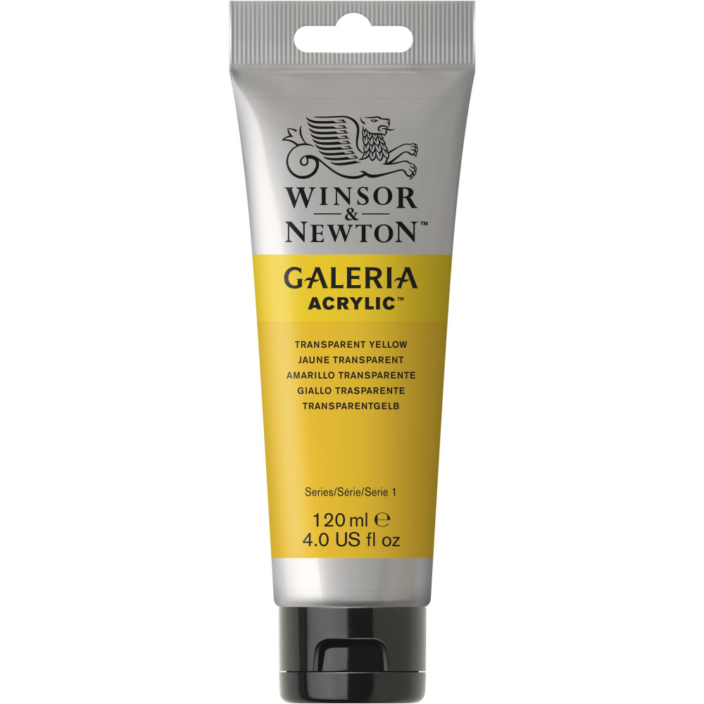Acrylic paint Galeria - Winsor & Newton - Transparent Yellow, 120 ml