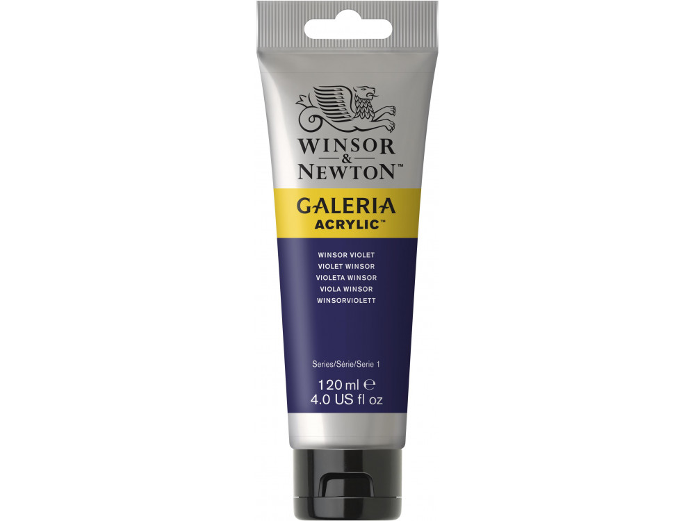 Farba akrylowa Galeria - Winsor & Newton - Winsor Violet, 120 ml