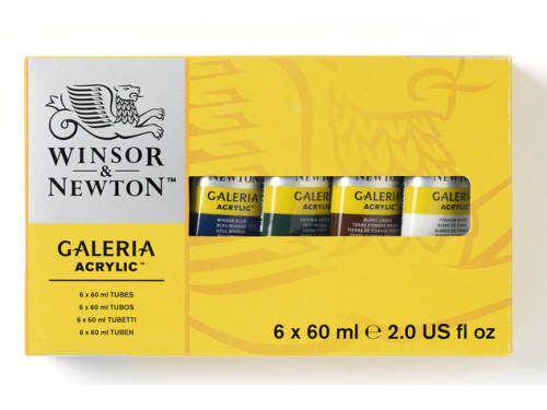 Set of acrylic paints Galeria - Winsor & Newton - 6 colors x 60 ml