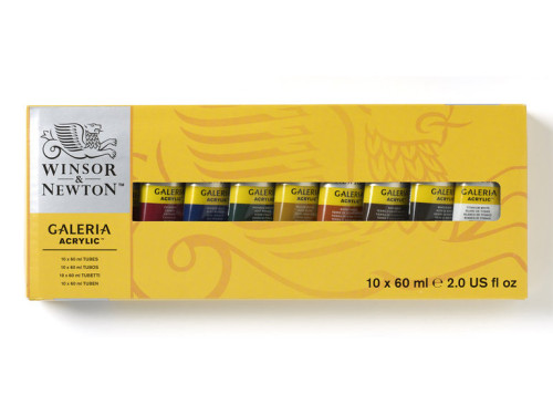 Set of acrylic paints Galeria - Winsor & Newton - 10 colors x 60 ml