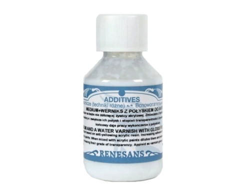 Medium i werniks do akryli 2w1 - Renesans - połysk, 100 ml