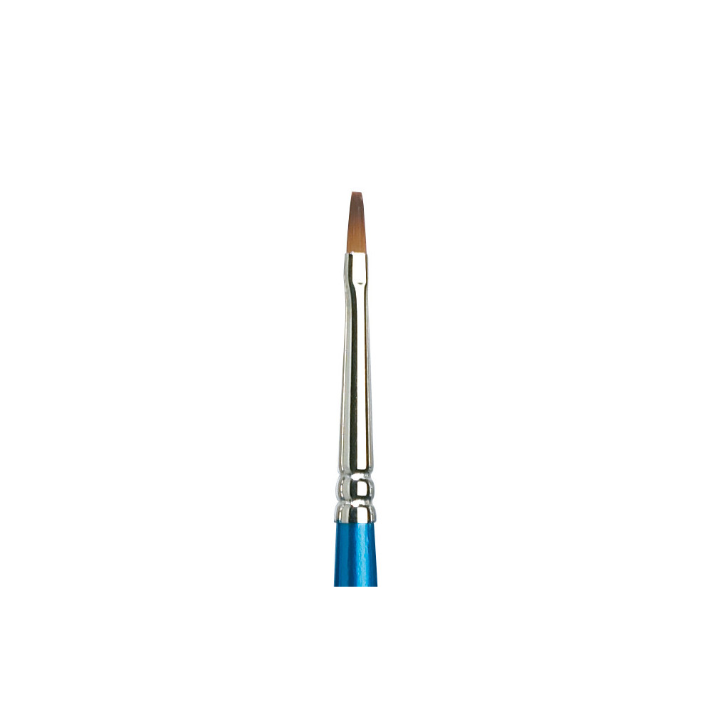 Flat, synthetic Cotman brush, series 555 - Winsor & Newton - long handle, no. 2