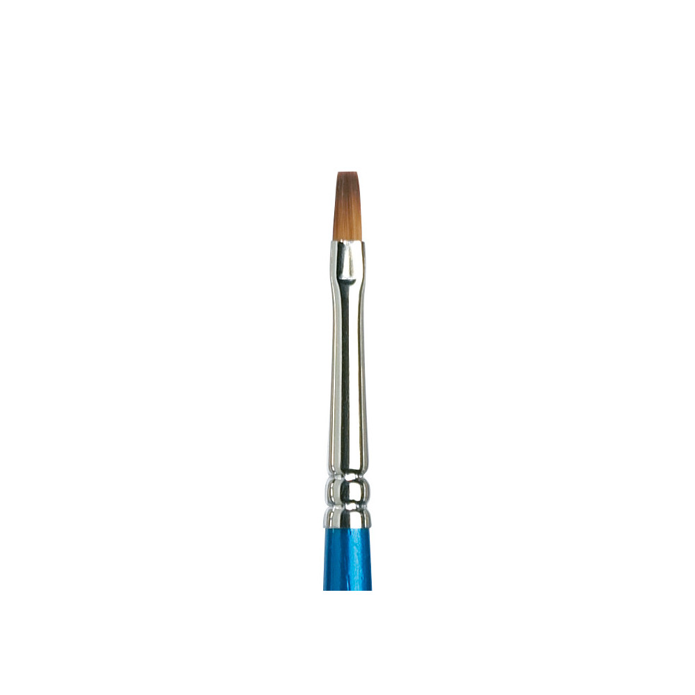 Flat, synthetic Cotman brush, series 555 - Winsor & Newton - long handle, no. 4