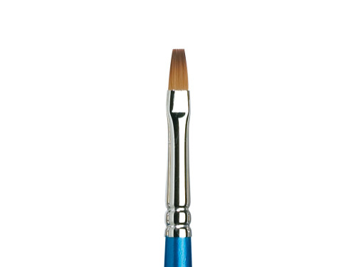 Flat, synthetic Cotman brush, series 555 - Winsor & Newton - long handle, no. 6
