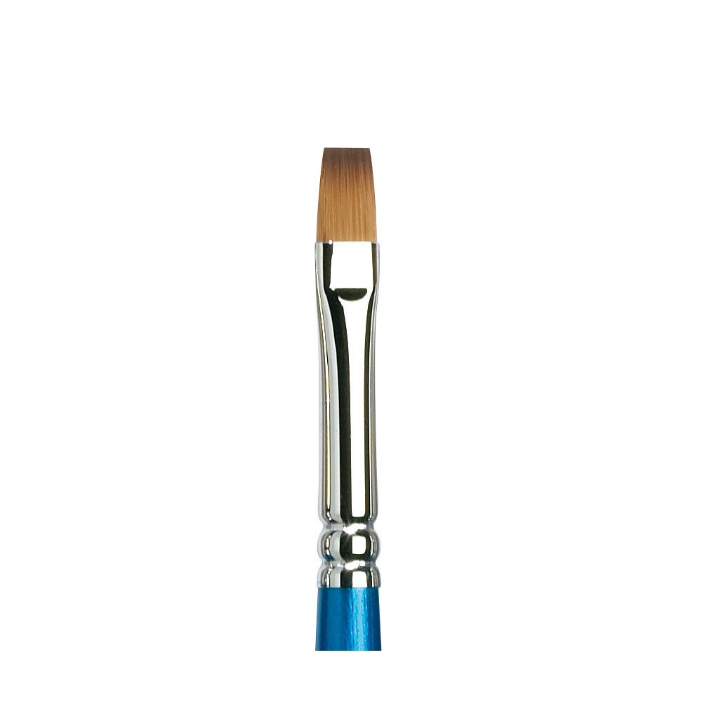 Flat, synthetic Cotman brush, series 555 - Winsor & Newton - long handle, no. 8