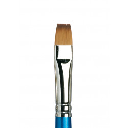Flat, synthetic Cotman brush, series 555 - Winsor & Newton - long handle, no. 12