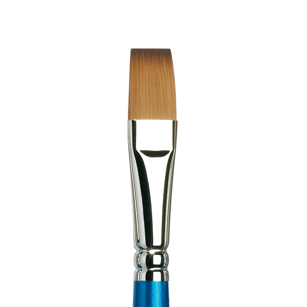 Flat, synthetic Cotman brush, series 666 - Winsor & Newton - short handle, size 1/2