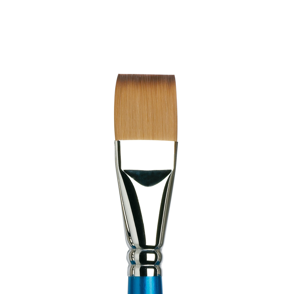 Flat, synthetic Cotman brush, series 666 - Winsor & Newton - short handle, size 1