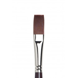 Flat, synthetic Galeria brush - Winsor & Newton - short handle, no. 14