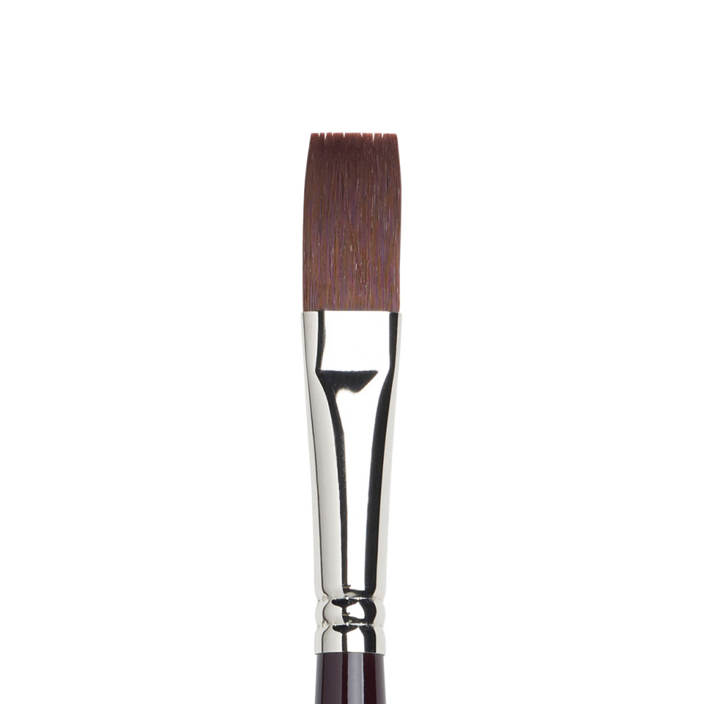 Flat, synthetic Galeria brush - Winsor & Newton - short handle, no. 14