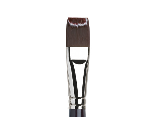 Flat synthetic Galeria Brush - Winsor & Newton - short handle, no. 22