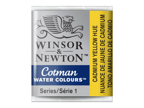 Cotman watercolor paint - Winsor & Newton - Cadmium Yellow Hue, half pan
