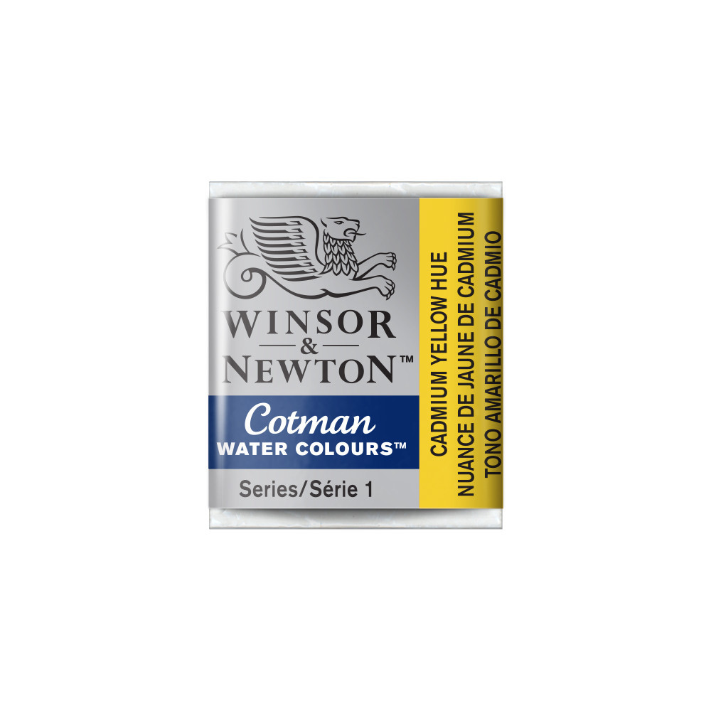 Cotman watercolor paint - Winsor & Newton - Cadmium Yellow Hue, half pan