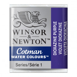 Cotman watercolor paint - Winsor & Newton - Dioxazine Violet, half pan