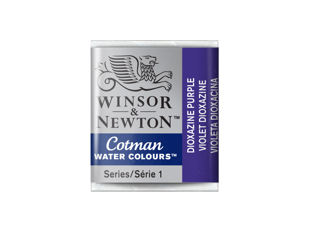 Cotman watercolor paint - Winsor & Newton - Dioxazine Violet, half pan