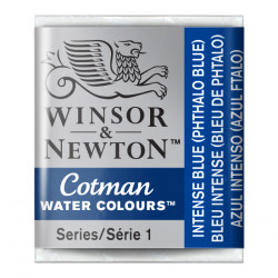 Cotman watercolor paint - Winsor & Newton - Intense Blue, half pan