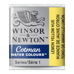 Cotman watercolor paint - Winsor & Newton - Lemon Yellow Hue, half pan